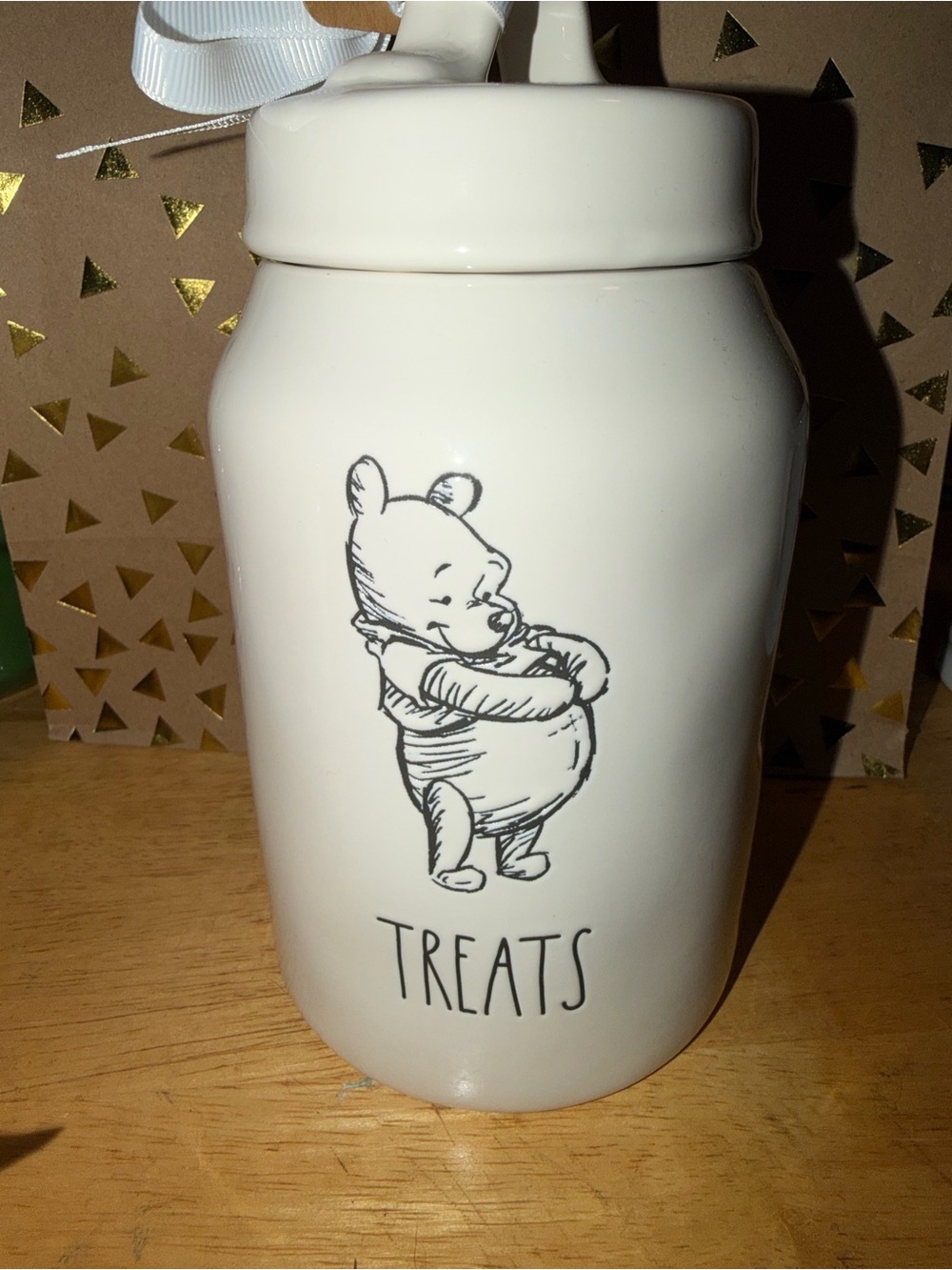 Rae Dunn Winnie the Pooh Ceramic Treats Jar